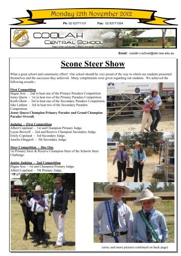 Scone Steer Show - Coming Soon - Reliance Technology
