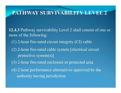 “Pathway Survivability” - New York Fire Alarm Association