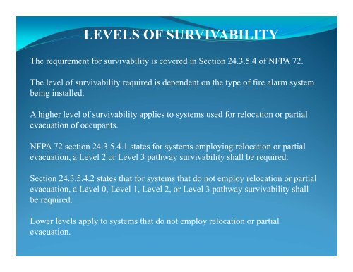 “Pathway Survivability” - New York Fire Alarm Association