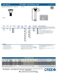 LED PATHWAY LIGHT SPECIFICATION SHEET - Cree, Inc.