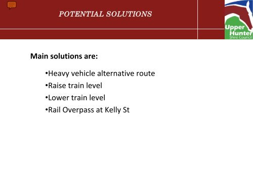Scone rail level crossing - RTA