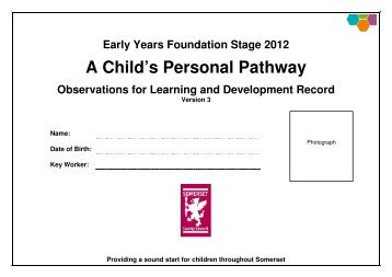 A Child's Personal Pathway - Version 3