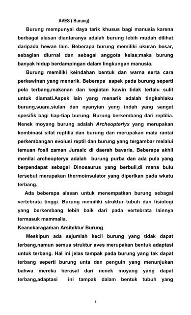 Aves Burung Direktori File Upi