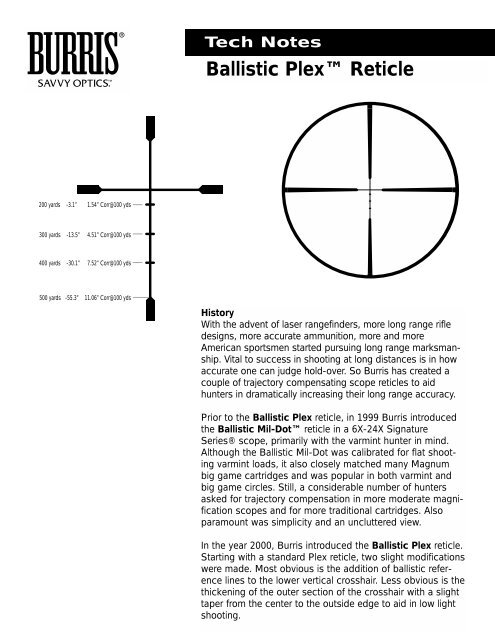 Bullet Trajectory Chart 270