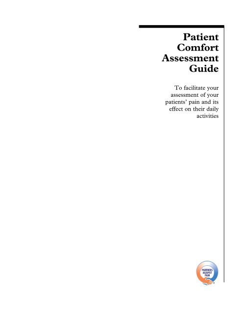 Patient Comfort Assessment Guide Partners Against Pain