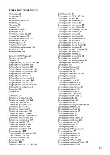 Back Matter (PDF) - Studies in Mycology