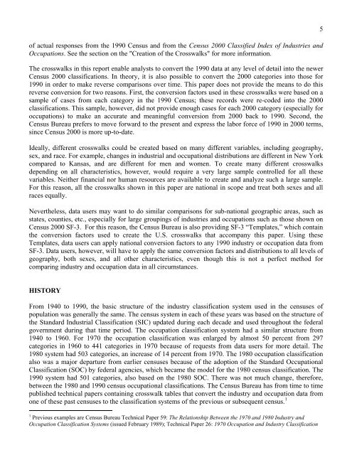 The Relationship Between The 1990 Census and ... - Census Bureau