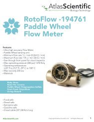 RotoFlow -194761 Paddle Wheel Flow Meter - Atlas Scientific