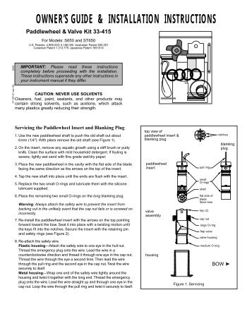 Paddlewheel & valve Kit for S650 and ST650 - Airmar Technology ...