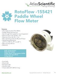 RotoFlow -155421 Paddle Wheel Flow Meter - Atlas Scientific