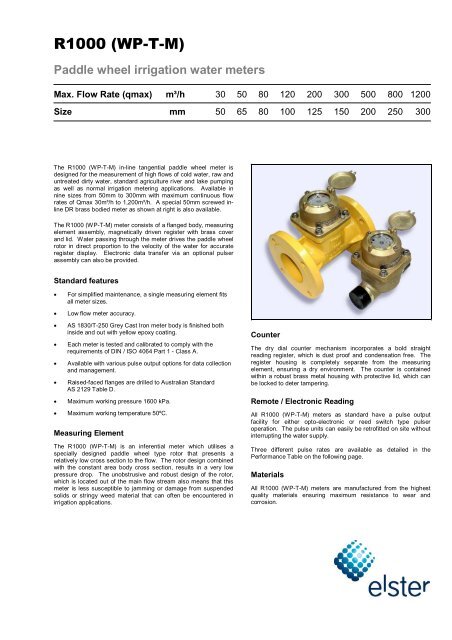 Download (pdf) - Elster Metering