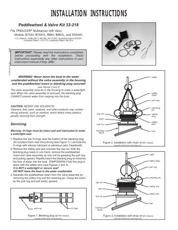 Paddlewheel & Valve Kit - Airmar Technology Corporation