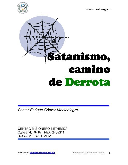Satanismo Camino de Derrota-pdf - Centro Misionero Bethesda