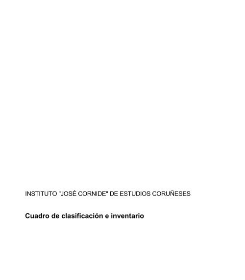 Descargar Inventario - Instituto Jose Cornide de Estudios Coruñeses