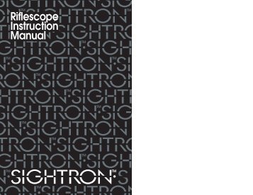 To Download Manual (PDF) - Sightron