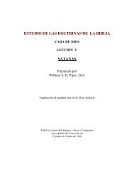 ESTUDIO DE LAS DOCTRINAS DE LA BIBLIA SATANAS