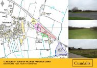 12.96 acres edge of village paddock land gristhorpe - Cundalls