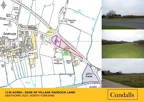 12.96 acres edge of village paddock land gristhorpe - Cundalls