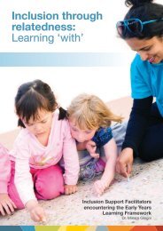 Inclusion through relatedness: Learning - Children's Services Central
