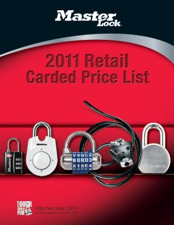 Retail Price List 7000-0577 - Master Lock