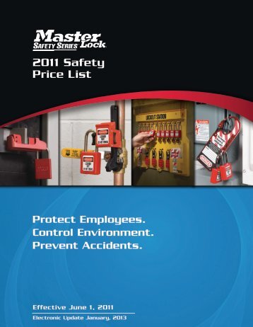 Safety Series Price List - Master Lock