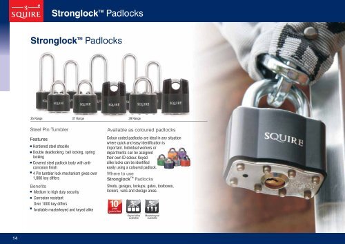 UK Price List July 2012 - Squire Locks