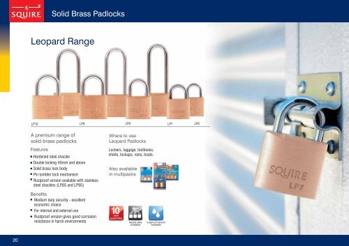 UK Price List July 2012 - Squire Locks