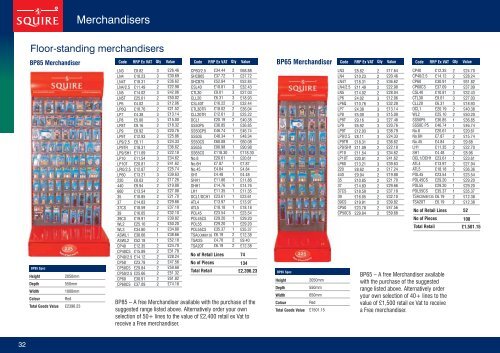 UK Price List July 2012 - Squire Locks