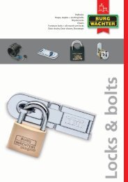 Padlocks Hasps, staples + Locking bolts Bicycle locks Chains ...