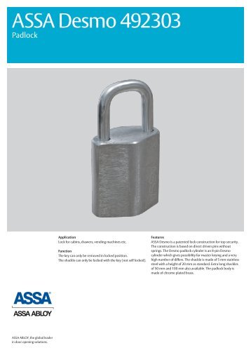 ASSA Desmo padlock
