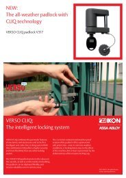 NEW: The all-weather padlock with CLIQ technology VERSO ... - Ikon