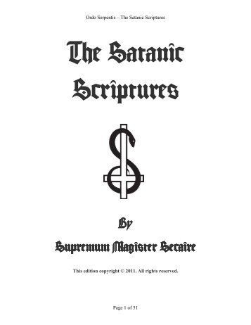 The Satanic Scriptures - Ordo Serpentis