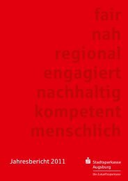 Jahresbericht 2011 - Stadtsparkasse Augsburg