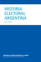 Historia Electoral Argentina (1912 - 2007) - Ministerio del Interior