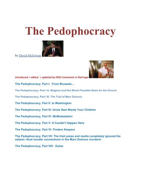 satanic ritual murder connections in the Marc Dutroux