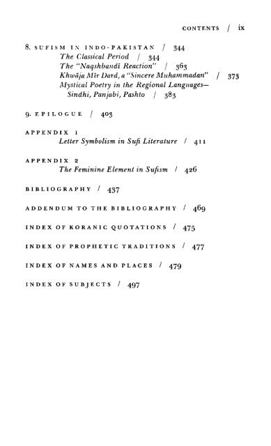 Mystical Dimensions of Islam