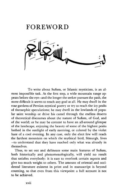 Mystical Dimensions of Islam