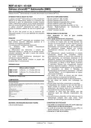 REF 43 621 / 43 629 Gélose chromID™ Salmonella ... - bioMerieux