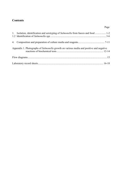 Isolation, identification and serotyping of Salmonella - Antimicrobial ...