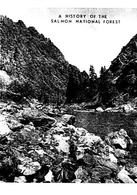 Salmon National Forest History - USDA Forest Service