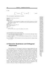 4.5 Gaussian Quadratures and Orthogonal Polynomials