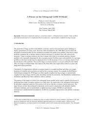 A Primer on the Orthogonal GARCH Model - Professor Carol ...