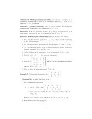 Definition 1 (Orthogonal Diagonalizable) Let A be a n × n matrix. A is ...