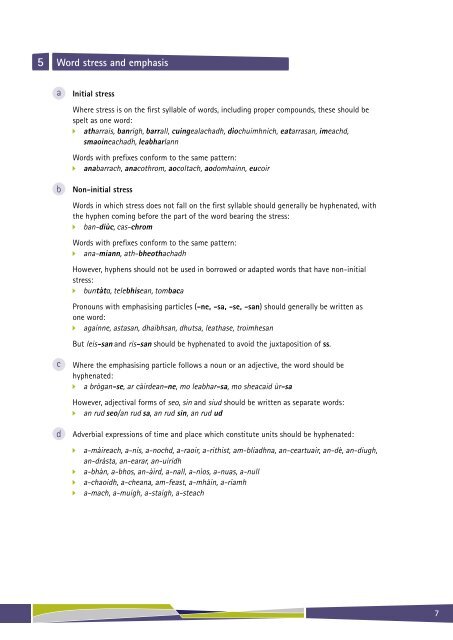 Gaelic Orthographic Conventions - Scottish Qualifications Authority