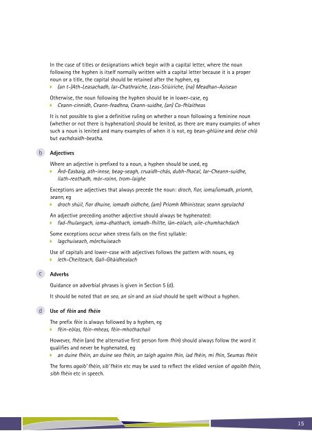 Gaelic Orthographic Conventions - Scottish Qualifications Authority