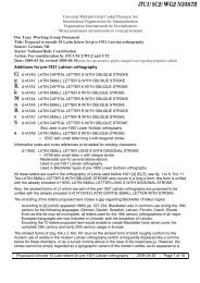 ISO/IEC JTC1/SC2/WG2 N3607 - DKUUG standardizing