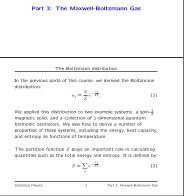 Part 3: The Maxwell-Boltzmann Gas