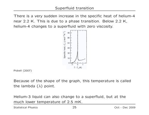 Statistical and Low Temperature Physics - University of Liverpool