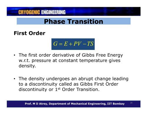 Properties of Cryogenic Fluids - nptel