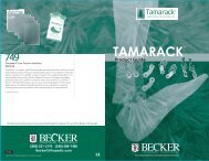 TAM PRODUCT GUIDE INSIDE - Becker Orthopedic